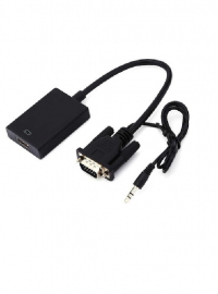VGA Converter Cable TO HDMI Full HD HAL Black
